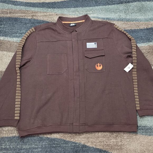 Star Wars Galaxy’s Edge Rebel Jacket Brown 3XL XXXL Disney Parks NWT - Picture 1 of 6